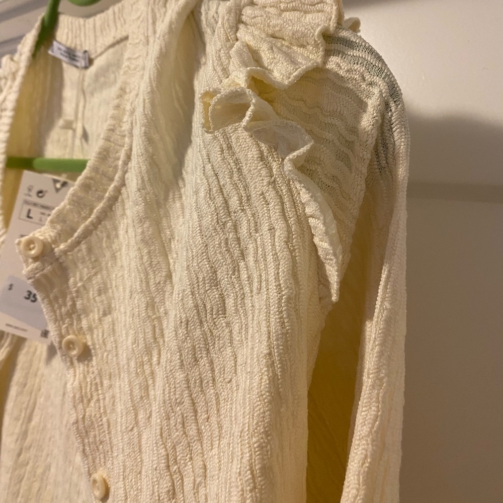 NWT- size large Women’s Cardigan - Zara - Picture 4 of 7